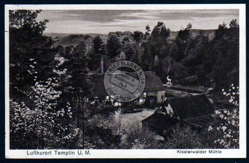 Templin U.M. 1936 Klosterwalder Mühle 