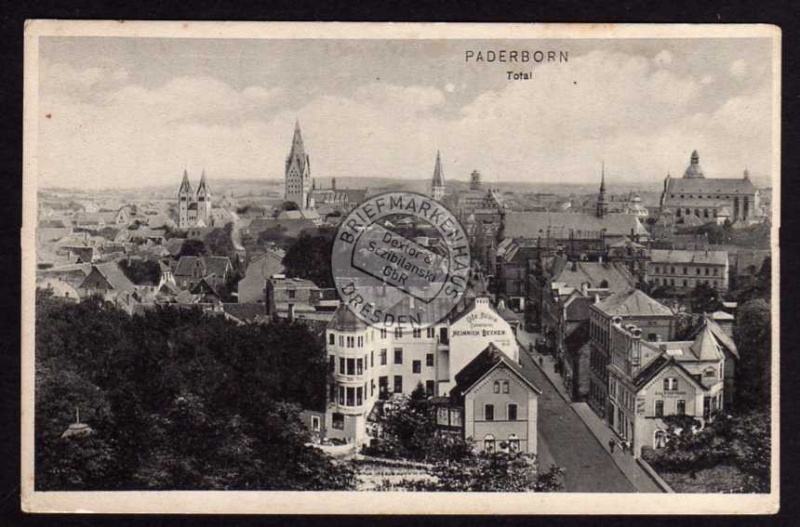 Paderborn Conditorei Becker Photograph 1909 