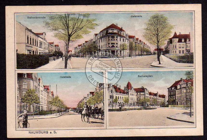 Naumburg Saale Oststraße Barbaraplatz ca. 1920 