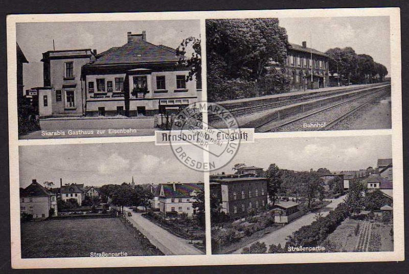 Arnsdorf bei Liegnitz Bahnhof Gasthaus 