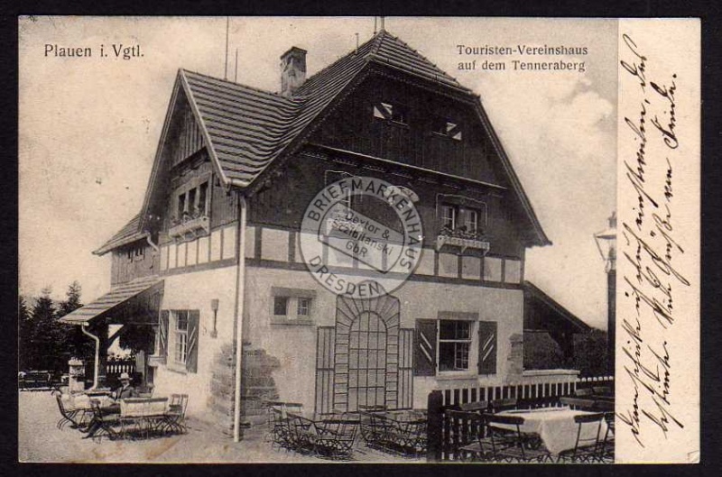 Plauen Vogtl Touristen Vereinshaus Tenneraberg 
