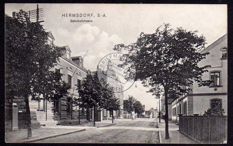 Hermsdorf S. A. 1908 Bahnhofstrasse 