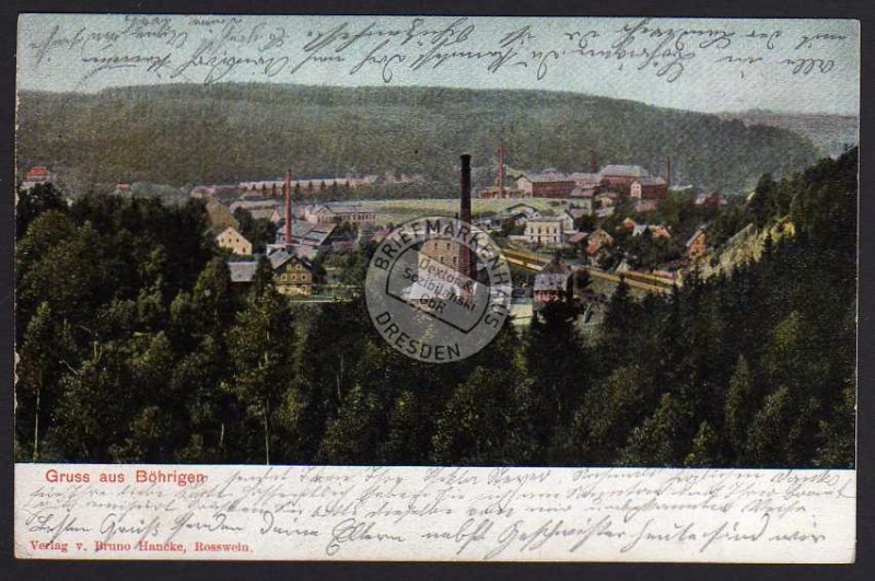 Böhrigen 1907 Striegistal 