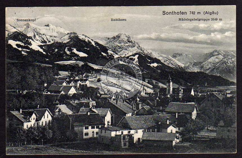 Sonthofen Mädelgabelgruppe Sonnenkopf Rubihorn 