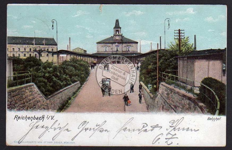 Reichenbach i. V. Bahnhof 1903 