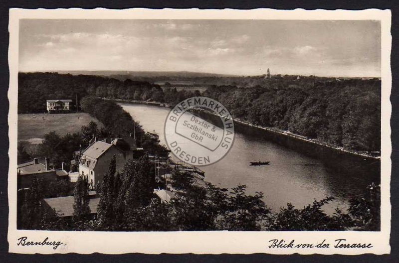 Bernburg Blick v.d. Terasse 