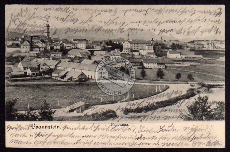 Traunstein Panorama 1904 