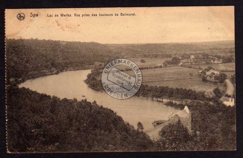 Spa Lac de Warfaz Vue prise des hauteurs de Ba 