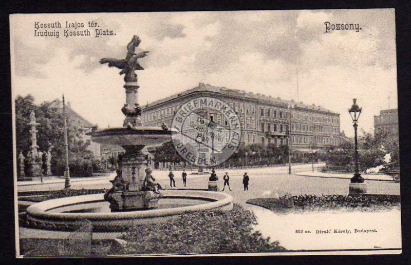 Bratislava Pressburg Pozsony Kossut Platz 1905 