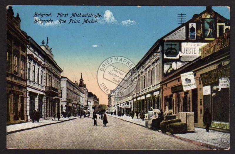 Belgrad Belgrade Fürst Michaelstraße 1915 