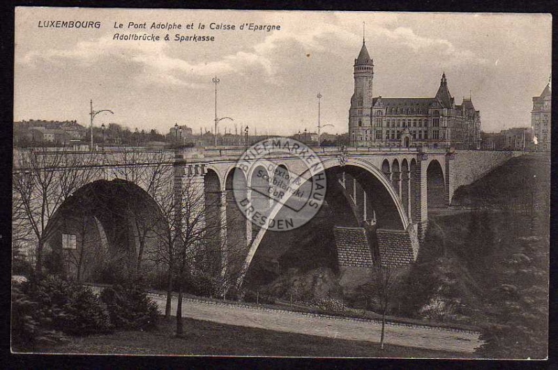 Luxembourg Adolfbrücke & Sparkasse 
