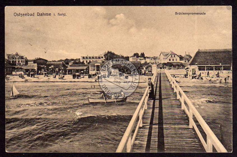 Ostseebad Dahme Holstein Brückenpromenade 1912 