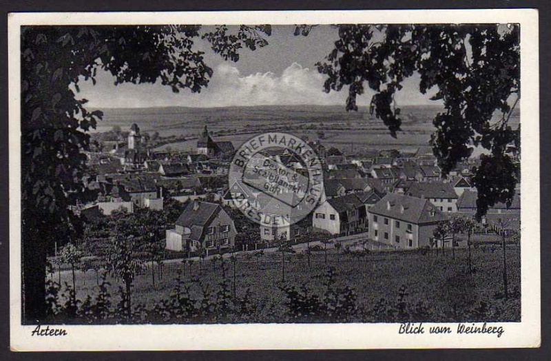 Artern Blick vom Weinberg 1937 Artern/ Unstrut 