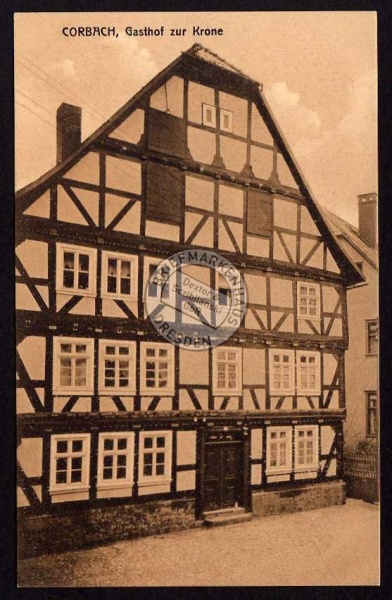 Corbach Hasthof zur Krone Fachwerk Korbach 