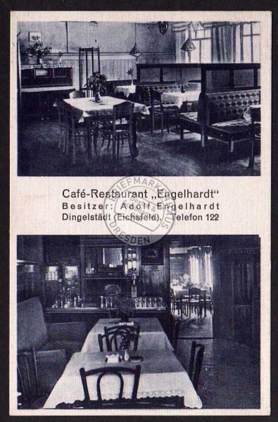 Dingelstädt Eichsfeld Restaurant Engelhardt 