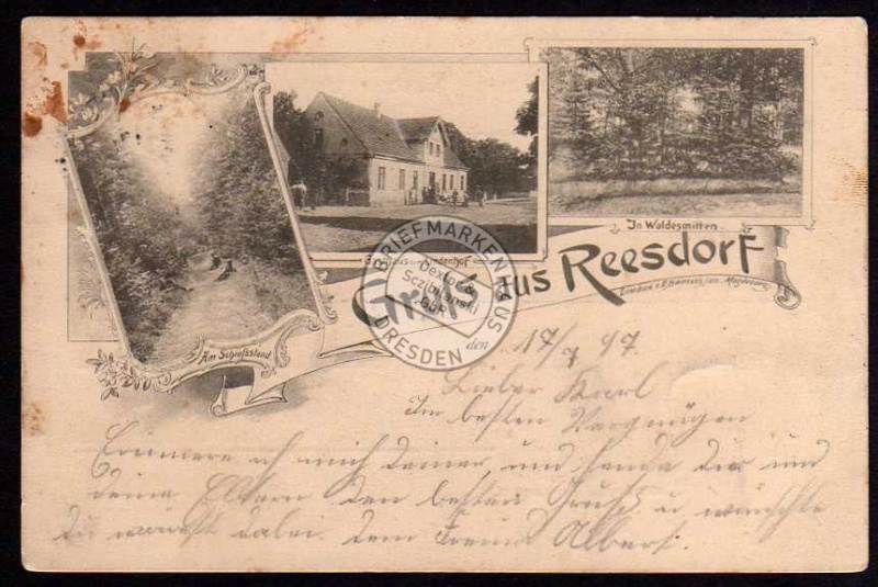 Reesdorf Gasthaus Lindenhof Schießstand 1897 