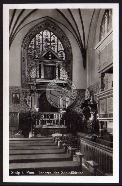 Stolp i. Pom. Inneres d. Schlosskirche 