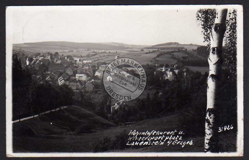 Lauenstein Erzg. 1937 Wintersportplatz 