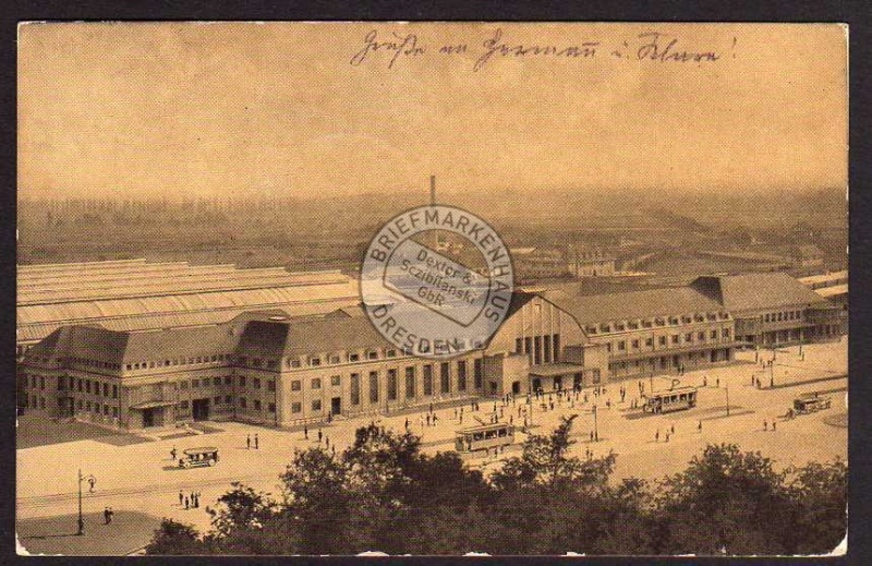 Karlsruhe Neuer Hauptbahnhof 1915 Bahnhof 