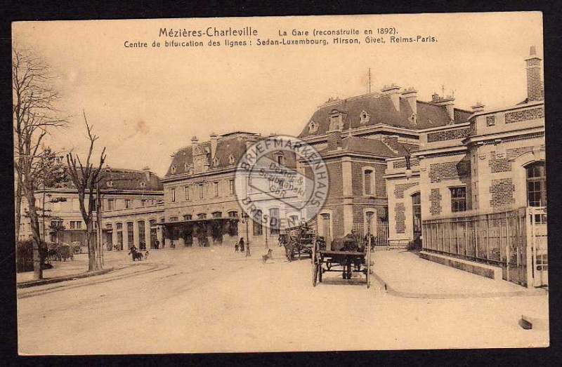 Mezieres Charleville La Gare 1917 Feldpost 