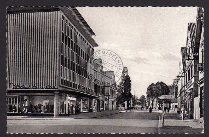 Bünde Ennigloh Westf. Bahnhofstrasse mit Hotel 