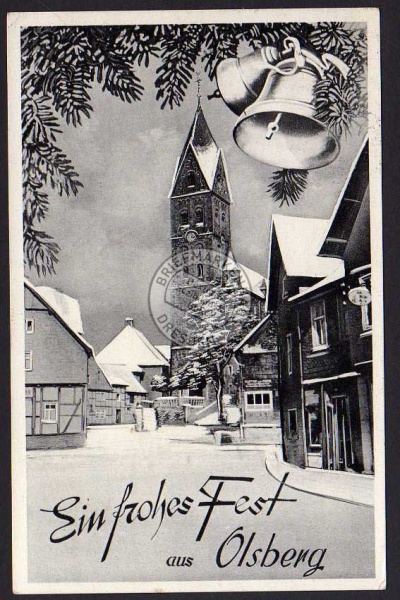 Olsberg Westfalen Frohes Fest 1956 