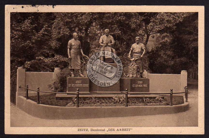 Zeitz Denkmal Die Arbeit Naether 1929 