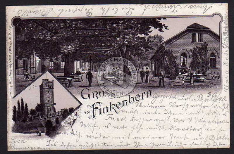 Hameln Gasthaus Finkenborn 1898 Klüt Turm 