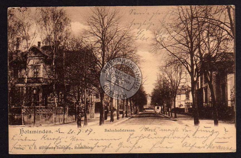 Holzminden Bahnhofstrasse 1907 