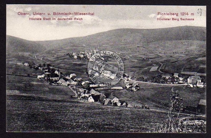 Oberwiesental Unter Böhmisch Wiesental Fichtel 