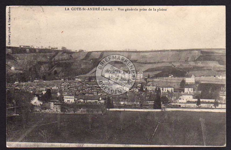 La Côte-Saint-André Isere Vue generale 1910 