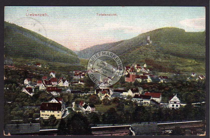 Liebenzell Totale beim Bahnhof 1907 