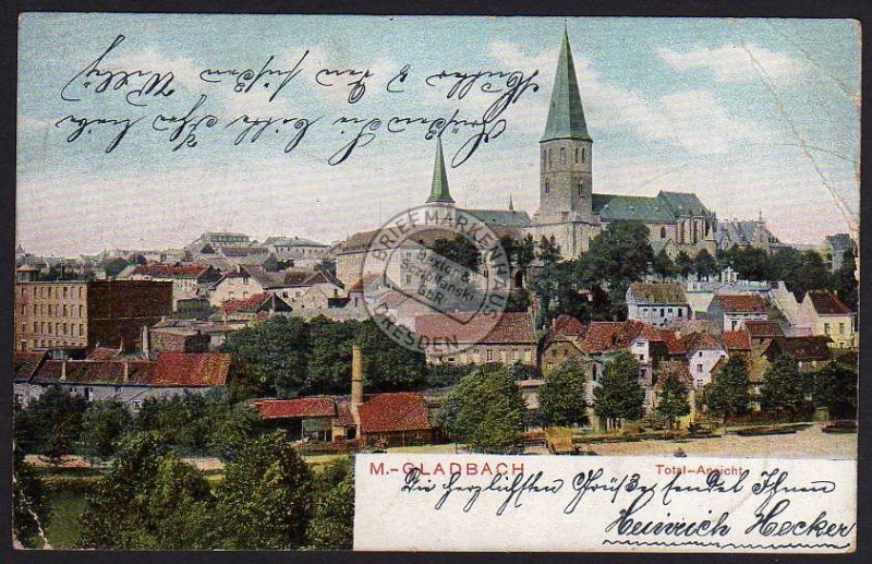 Mönchen Gladbach Totalansicht 1905 