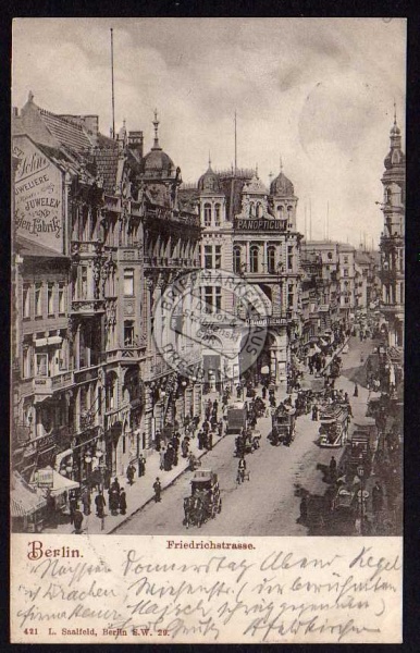 Berlin 1902 Friedrichstrasse Panopticum Juwele 