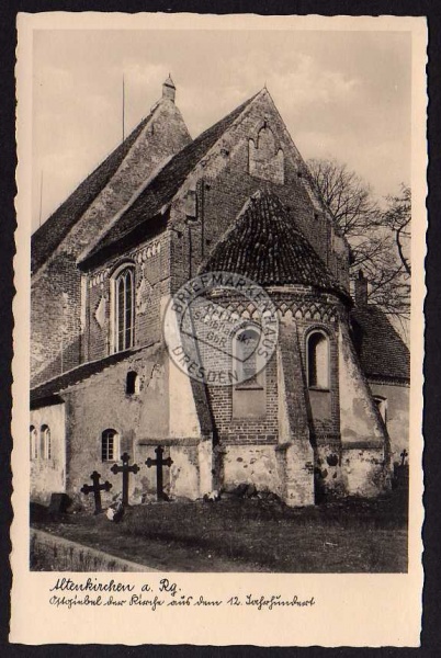 Altenkirchen Rügen Ostgiebel der Kirche 