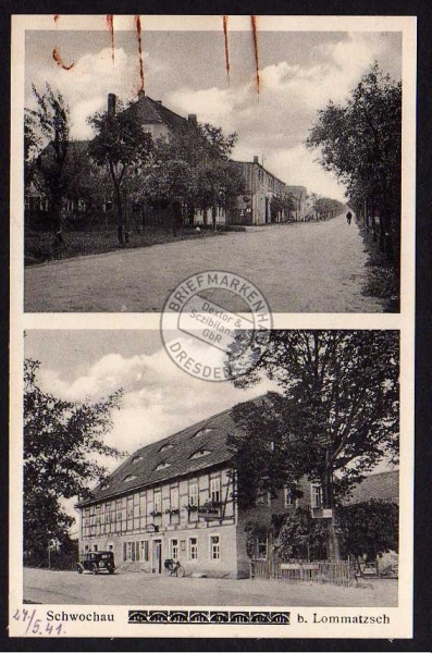 Schwochau b. Lommatzsch Gasthof ca. 1920 