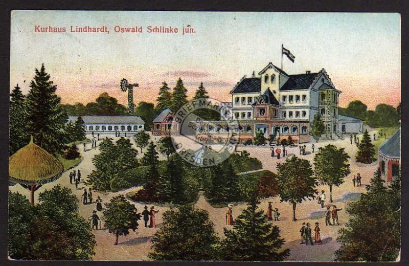 Naunhof 1911 Kurhaus Linhardt Oswald Schlinke 