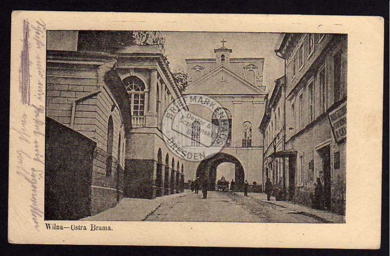 Vilnius Wilna Ostra Brama 1916 Feldpost 