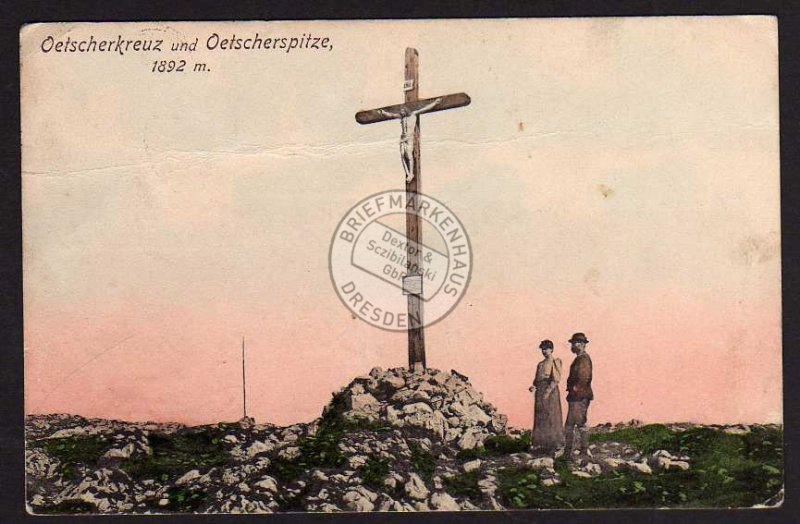 Oetscherspitze Oetscherkreuz 1907 