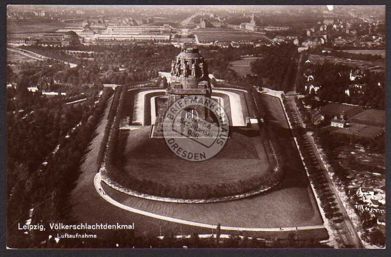 Leipzig Völkerschlachtdenkmal Luftaufnahme 