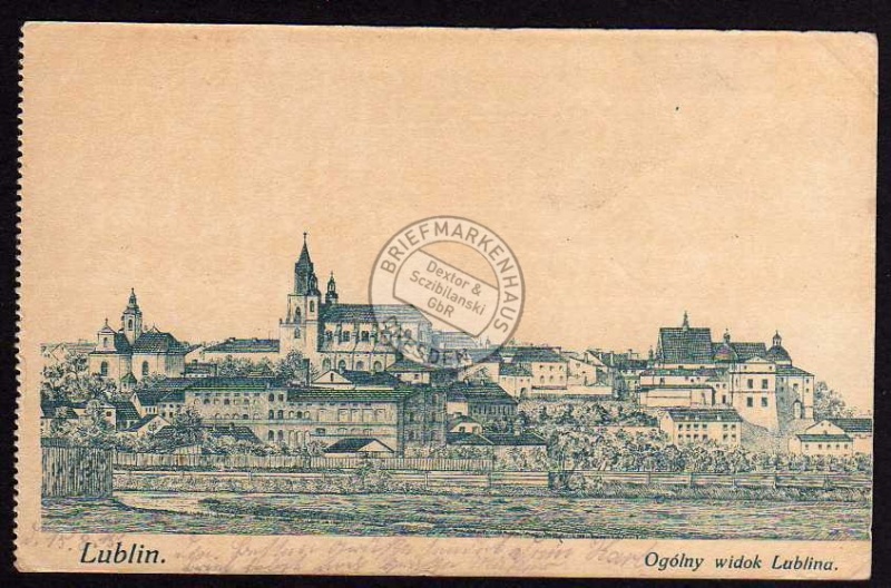 Lublin Ggolny widok Lublina Feldpost ca. 1916 