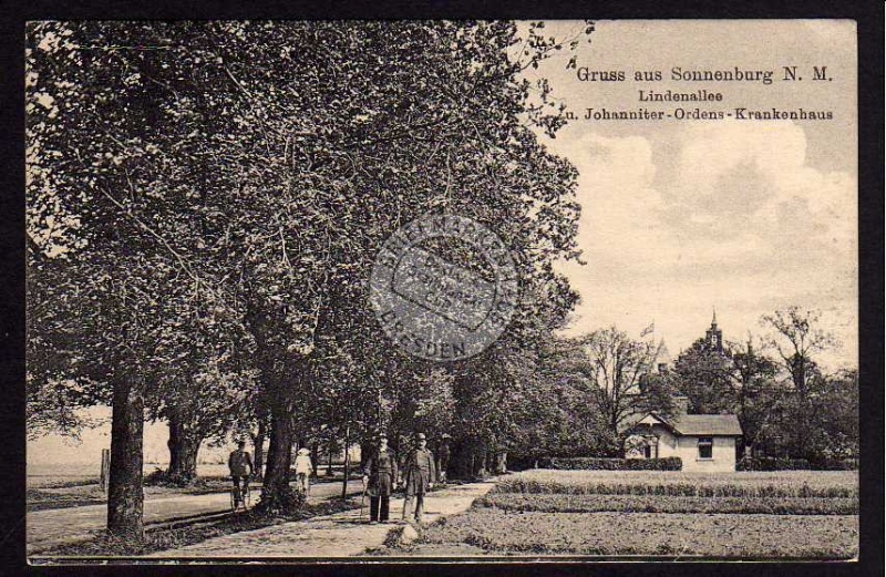 Sonnenburg Meumark 1916 Lindenallee Johanniter 
