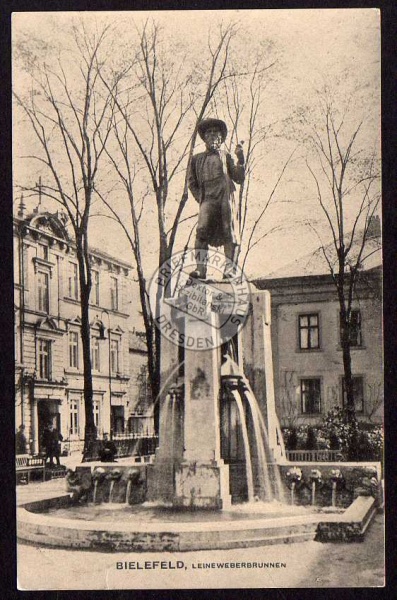 Bielefeld Leineweberbrunnen 1911 