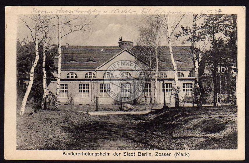 Zossen Mark Kinderheim der Stadt Berlin 1927 