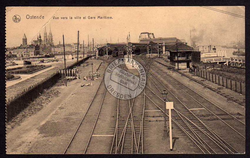 Ostende Bahnhof ca. 1918 