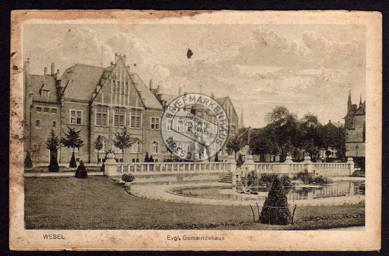 Wesel Gemeindehaus Anlage 1920 