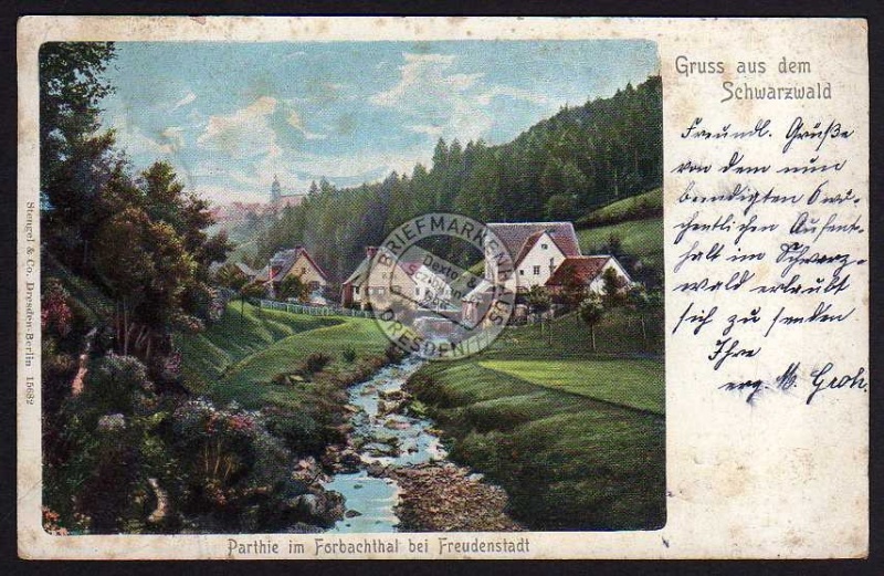 Forbachtal bei Freudenstadt 1906 