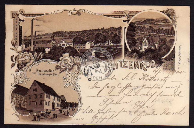 Blitzenrod Restauration zum Hamburger Hof 1900 