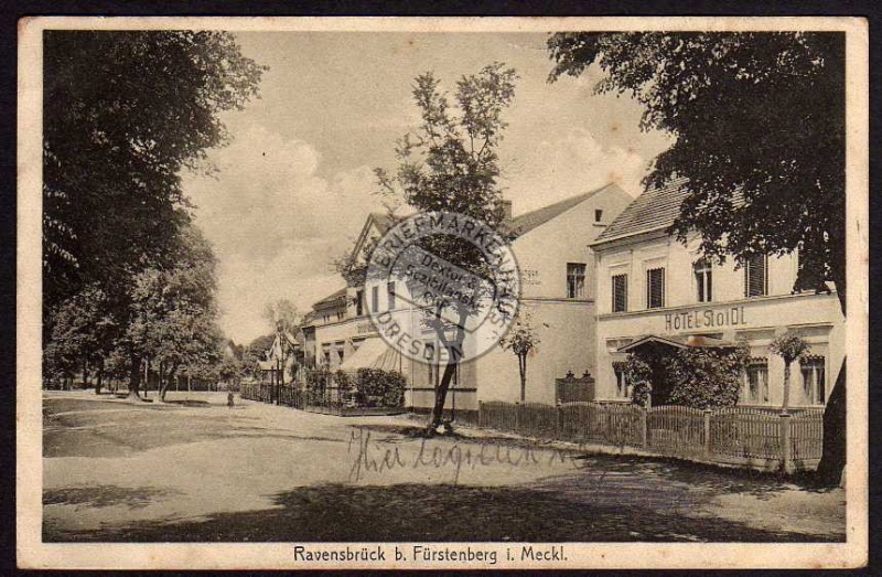 Ravensbrück bei Fürstenberg Hotel Stoidl  1911 