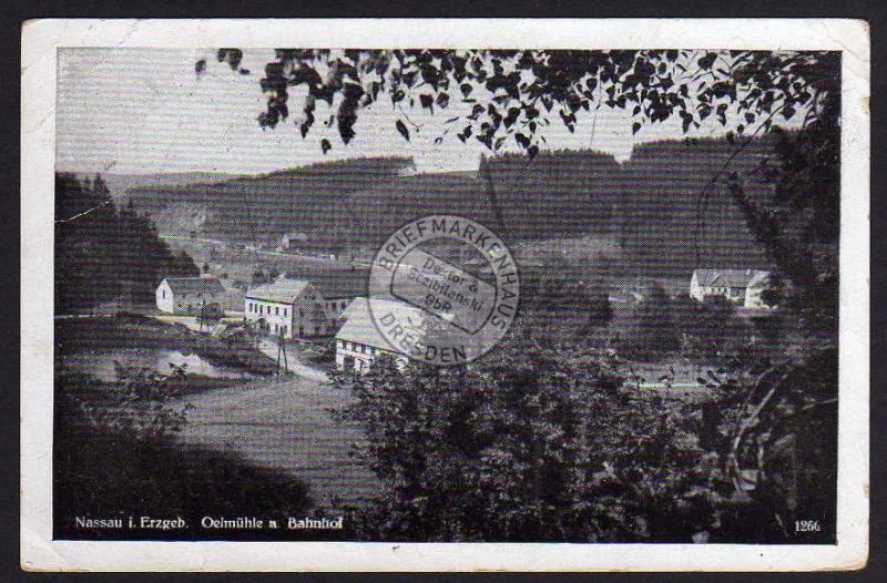 Nassau Erzg. Oelmühle u. Bahnhof 